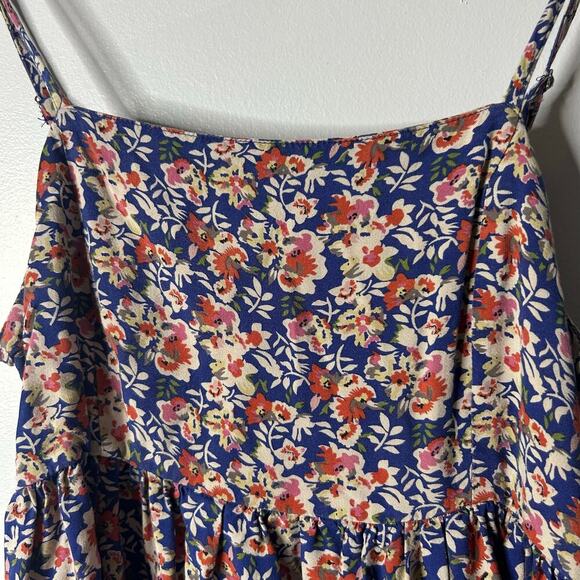 Natural Life Bailey Mini Dress Women’s Medium Bohemian Hippie Floral Smocked - Picture 4 of 8